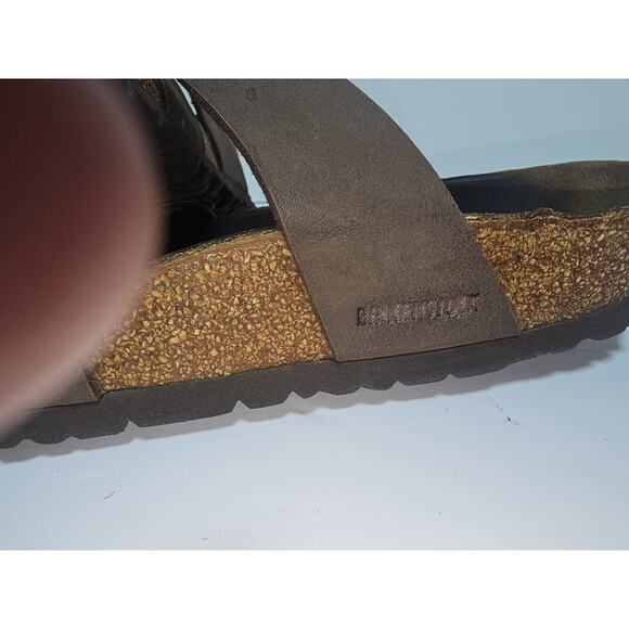 Birkenstock Womens 39 8 Mayari Sandals Shoes Black Toe Loop Thong Slip On Flat - Picture 4 of 8